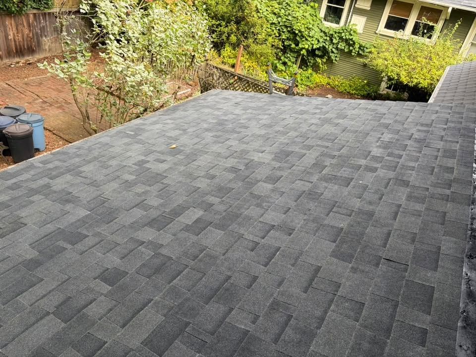 Low-slope shingle roof