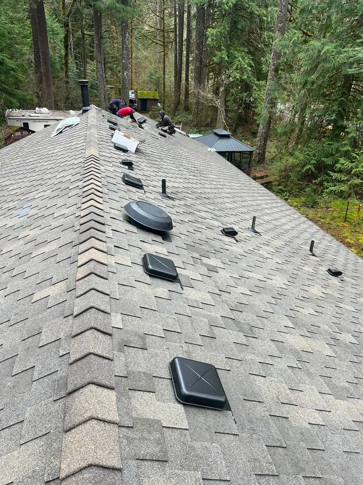 Ridge cap and roof vents
