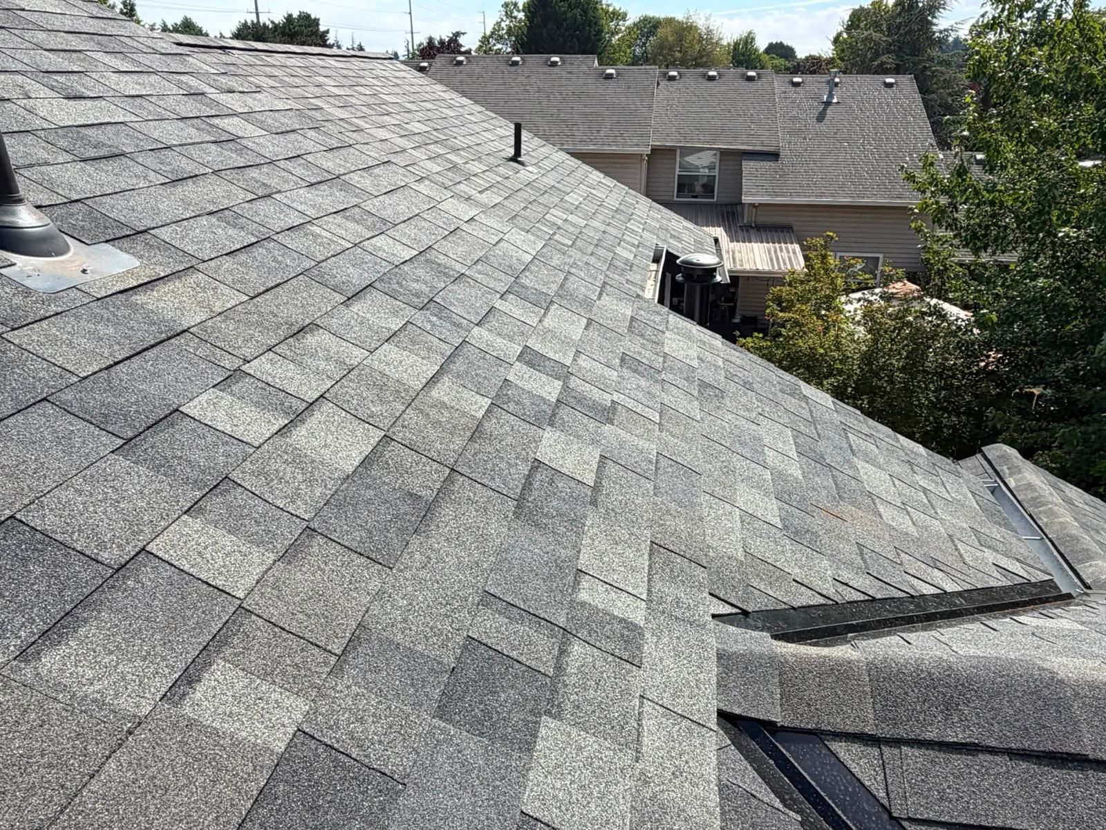 Shingles and a clean valley